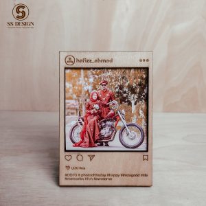Wooden Insta Photo Frame with photo